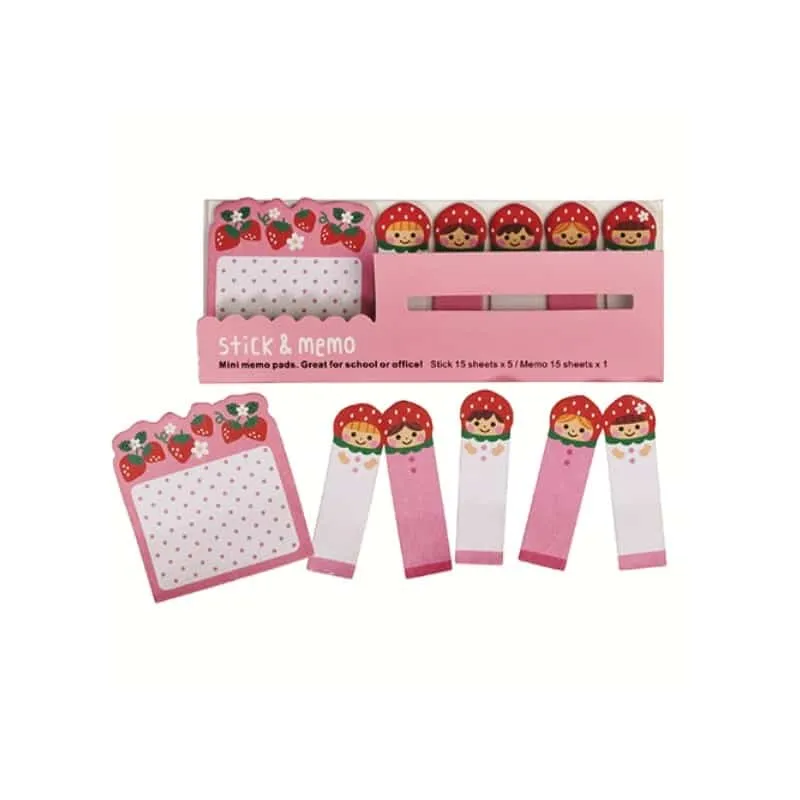 Mini-bloc notes fraises – Image 2