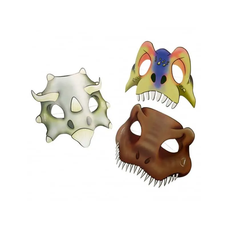 Masques dinosaures