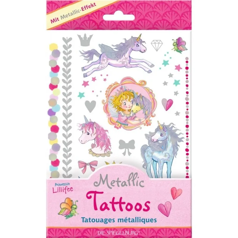 Tatouages métalliques licorne