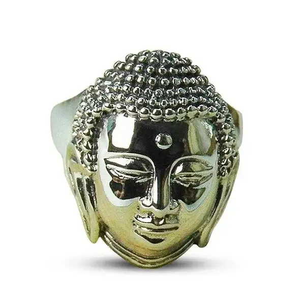 Bague Bouddha avec la Divinité Sereine (Argent)