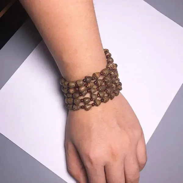 Chapelet Bouddhiste avec graine de Bodhi – Image 5