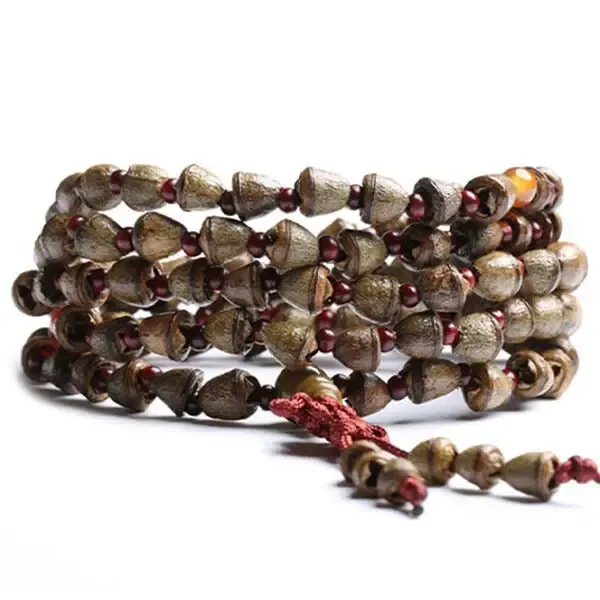 Chapelet Bouddhiste avec graine de Bodhi