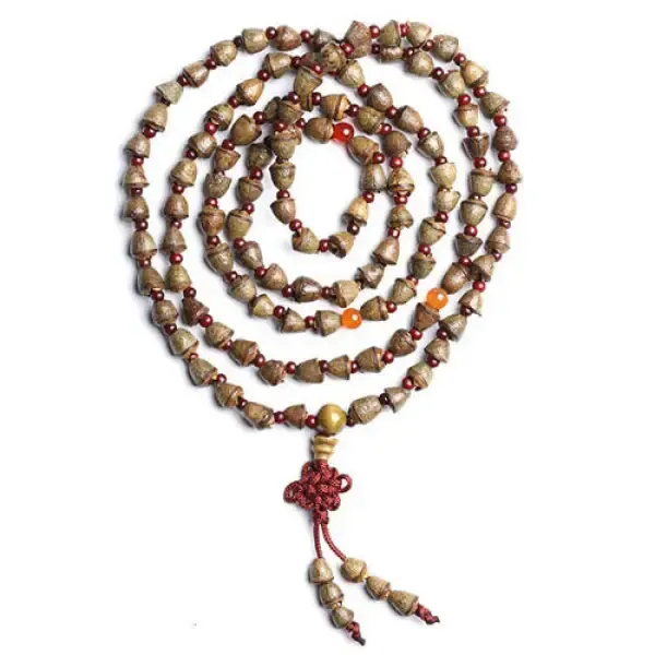 Chapelet Bouddhiste avec graine de Bodhi – Image 3