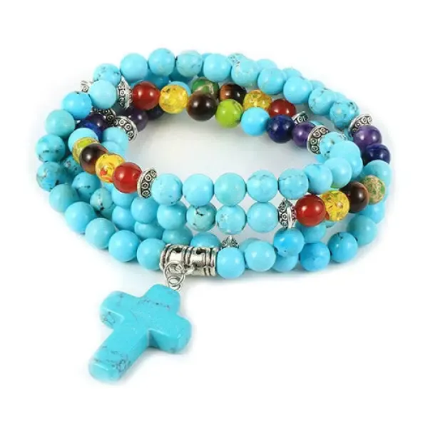 Collier Chapelet en Perles avec Croix – Image 8