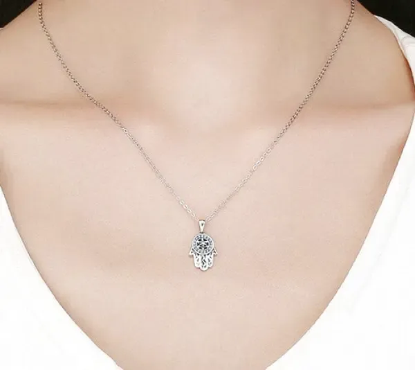 Pendentif Bouddha Femme avec la Main de Fatma – Image 4