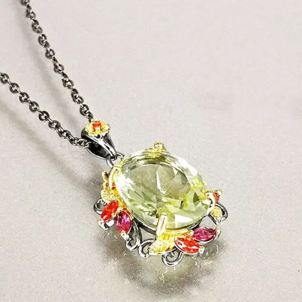 Pendentif Bouddha avec pierre de Zircon Vert – Image 3