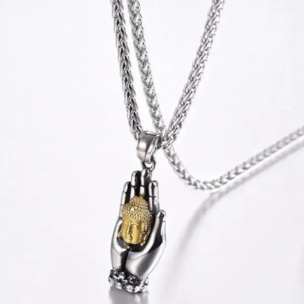 Pendentif avec la Main et la Tête de Bouddha – Image 4