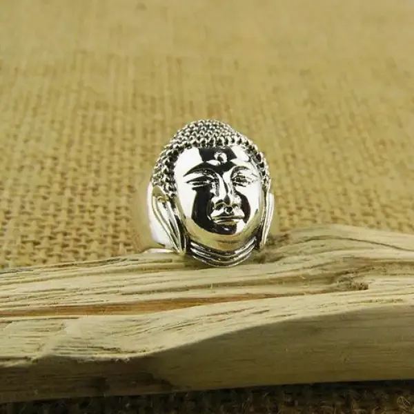 Bague Bouddha avec la Divinité Sereine (Argent) – Image 3