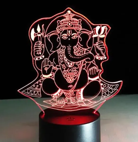 Lampe Ganesh Dieu Éléphant – Image 2