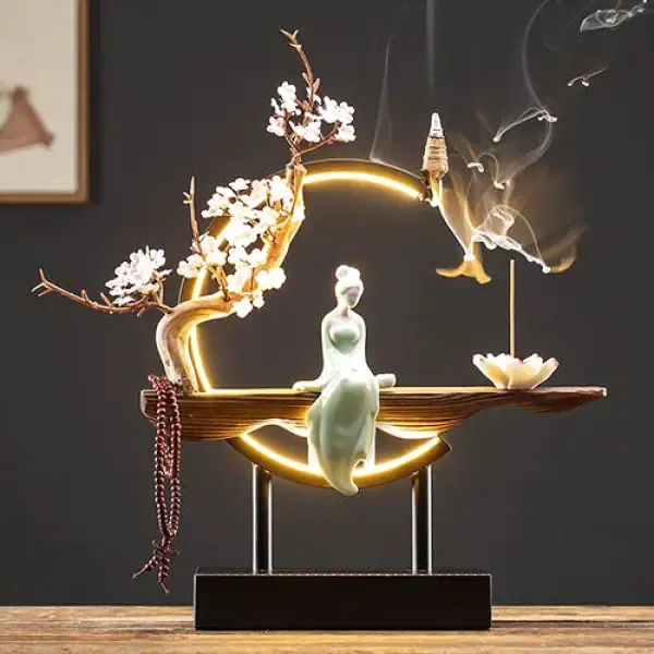 Lampe Bouddha et Œuvre en Céramique – Image 4