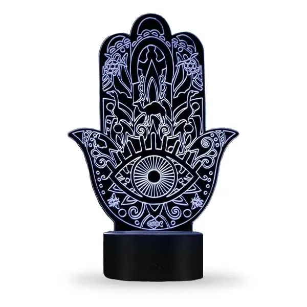 Lampe Bouddha avec la Main de Fatma
