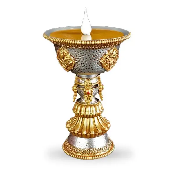 Lampe Tibétaine Bouddha avec Bougeoir