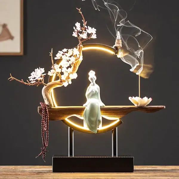 Lampe Bouddha et Œuvre en Céramique – Image 5