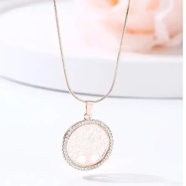 Pendentif Bouddha avec l'Arbre de Vie en Acier – Image 5