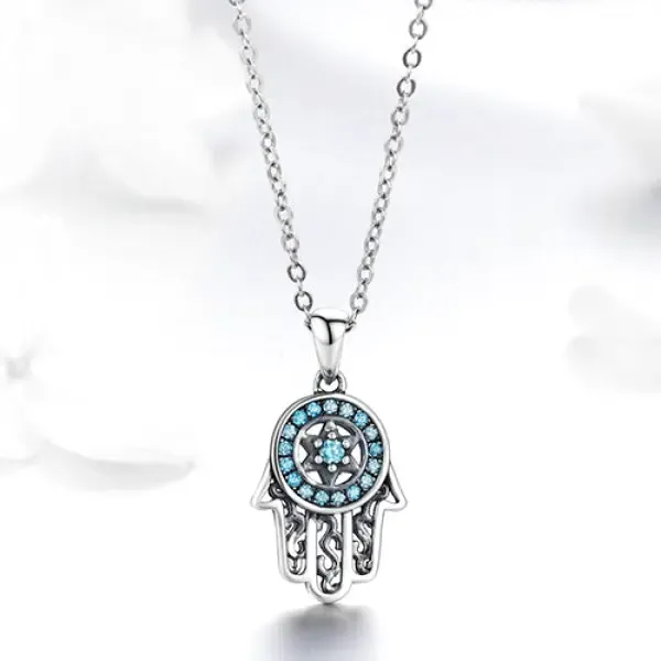 Pendentif Bouddha Femme avec la Main de Fatma – Image 3