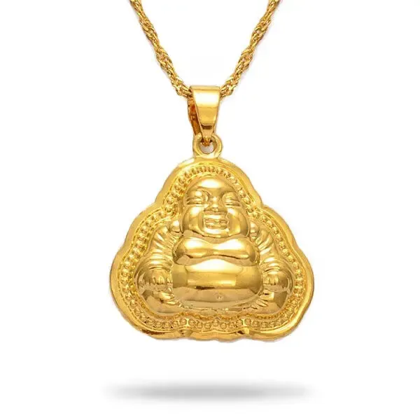 Pendentif Bouddha Rieur Doré