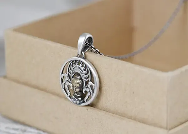 Pendentif Bouddha en Argent – Image 5