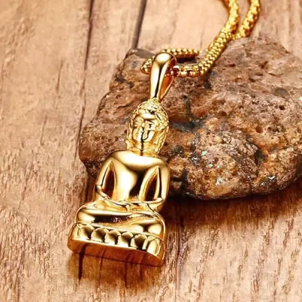 Pendentif Bouddha Thaïlandais Doré – Image 4
