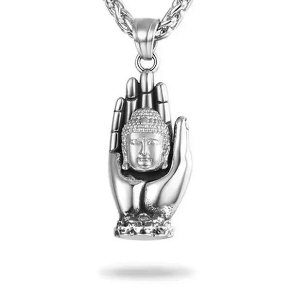 Pendentif avec la Main et la Tête de Bouddha