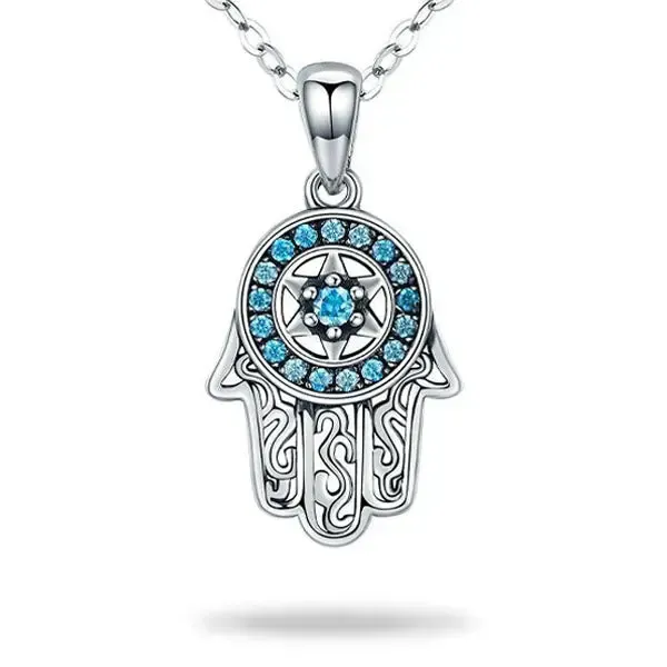 Pendentif Bouddha Femme avec la Main de Fatma