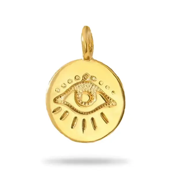 Pendentif Bouddha avec l'Œil protecteur en Or