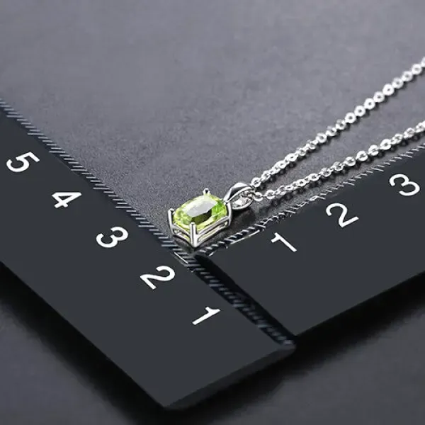 Pendentif Bouddha en Argent avec pierre de Péridot – Image 3