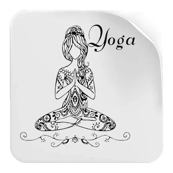 Sticker Bouddha Mural Yoga