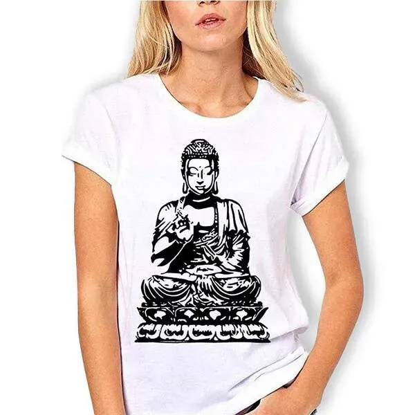T-Shirt Bouddha fille et méditation – Image 9