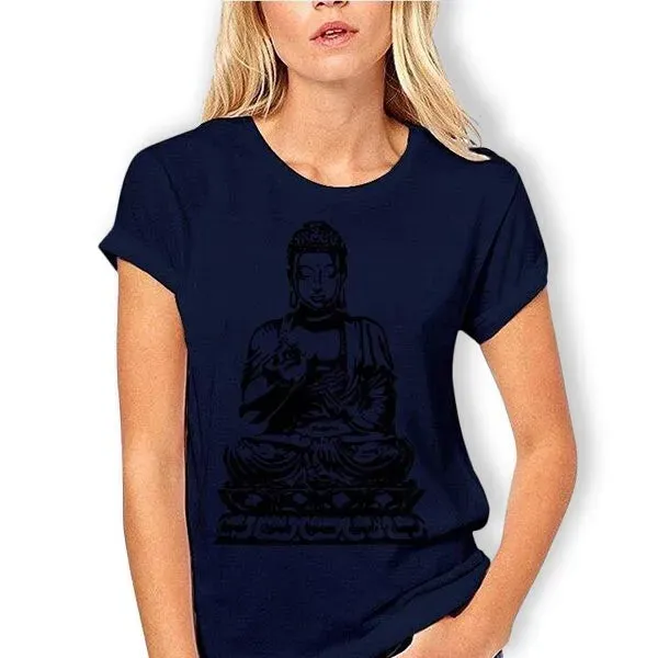 T-Shirt Bouddha fille et méditation – Image 6