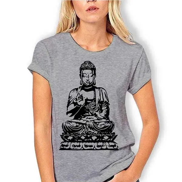 T-Shirt Bouddha fille et méditation – Image 7