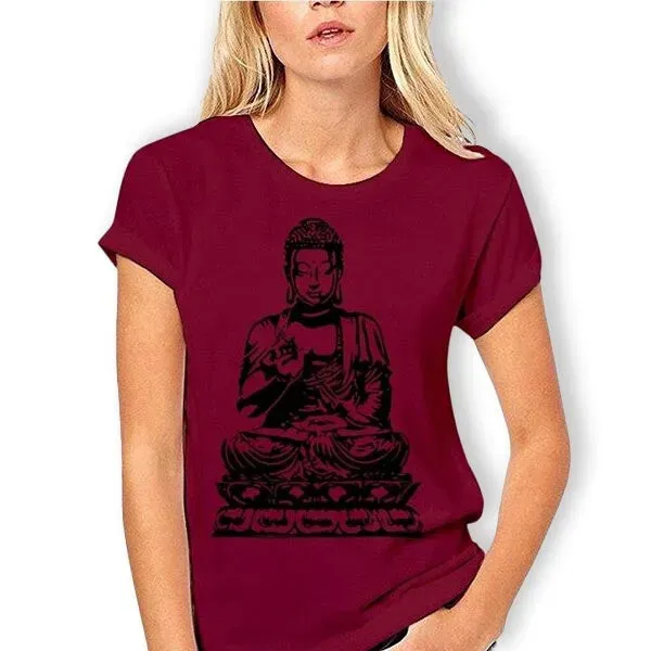 T-Shirt Bouddha fille et méditation – Image 3