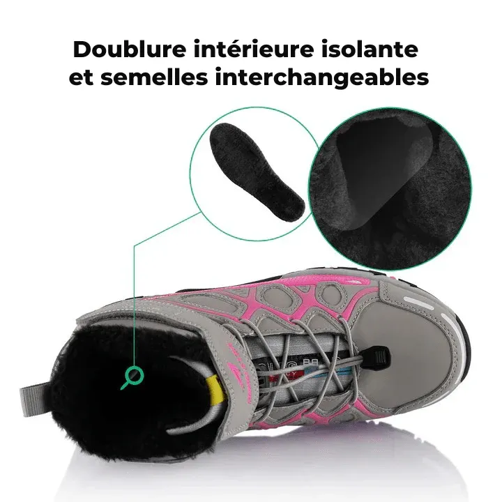 Bottes de randonnée pour femme et homme, doublées pour l'hiver - Bottes d'hiver Havenbridges – Image 6