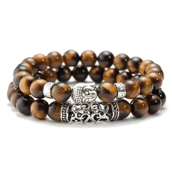 Bracelet Bouddhiste avec la Tête de Bouddha – Image 3