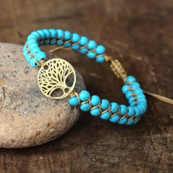 Bracelet Bouddhiste avec Joli Arbre de Vie – Image 4