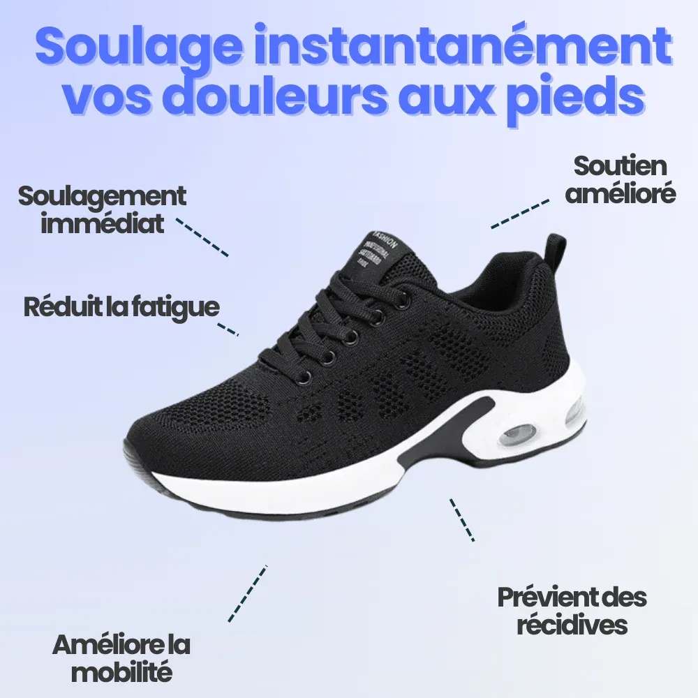 Chaussures Anti-Douleurs Pour Femme - Basket De Marche Sport & Travail | NovaFit – Image 3