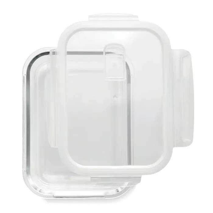 Lunchbox en verre borosilicaté avec couvercle 900ml – Image 2