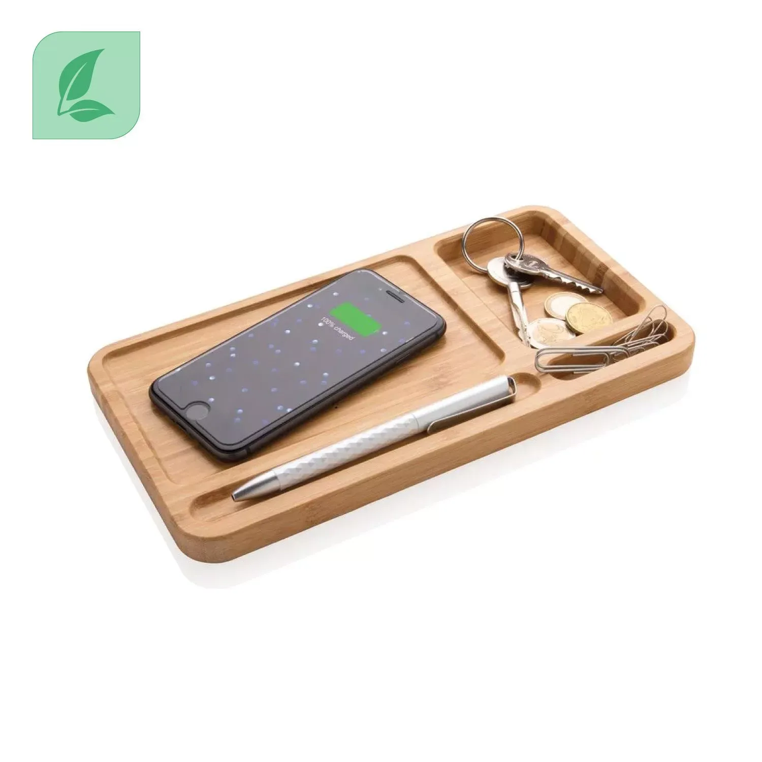 Organisateur de bureau personnalisable – chargeur induction 5W