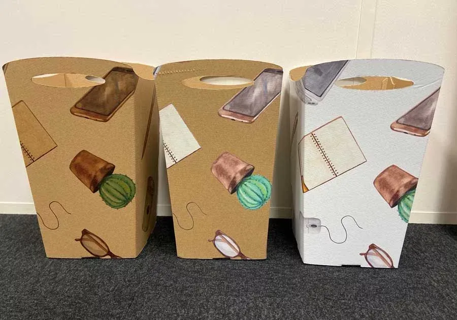 Poubelle cartonnée 100% recyclée et recyclable – Image 6