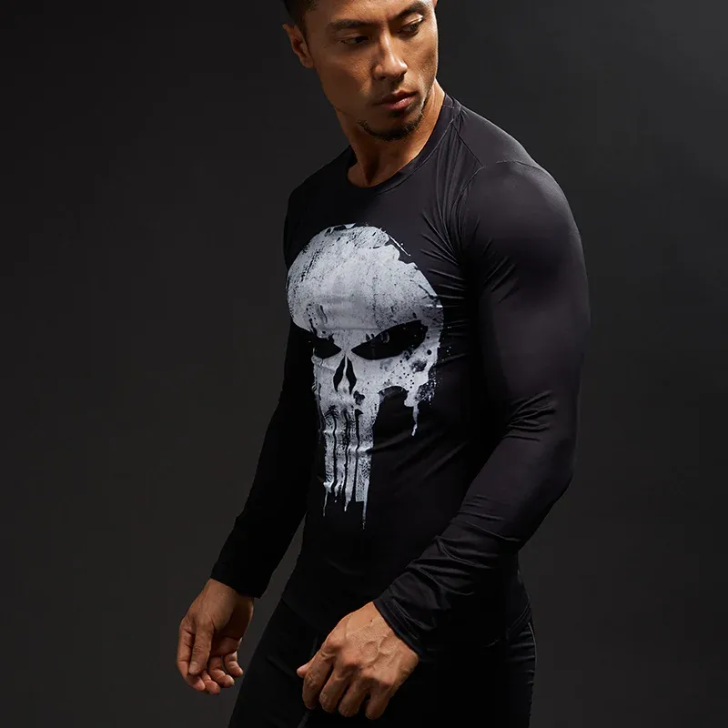 T Shirt de Compression Deluxe The Punisher – Image 9