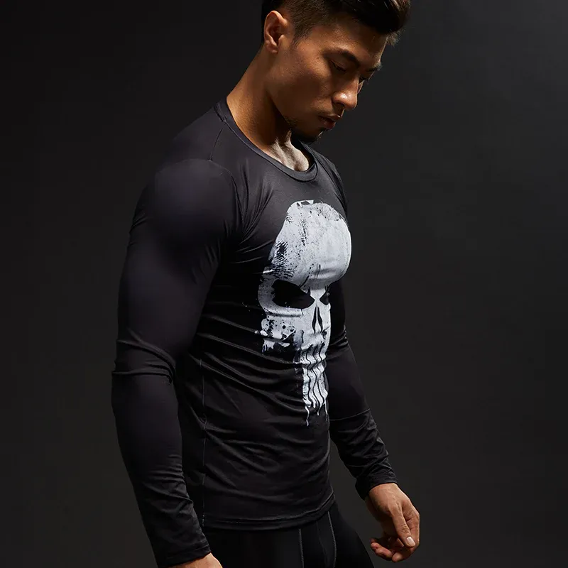 T Shirt de Compression Deluxe The Punisher – Image 6