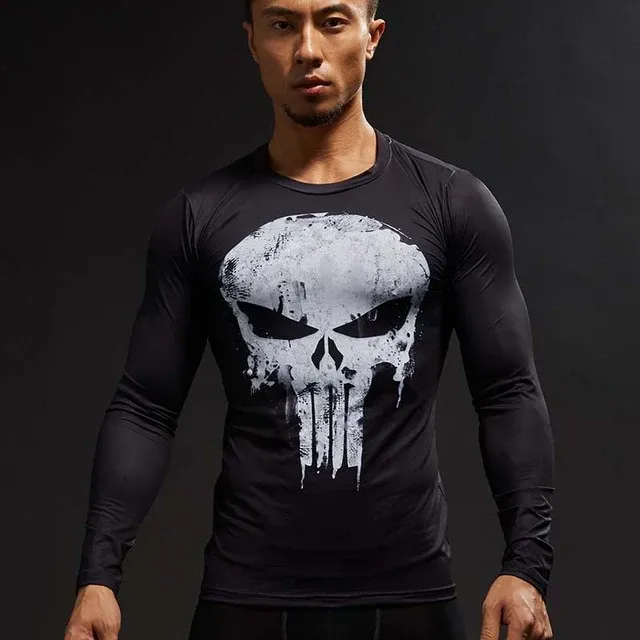 T Shirt de Compression Deluxe The Punisher – Image 8