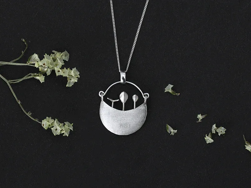 Pendentif "Mon Jardin Secret" en Argent 925 (2 variantes) – Image 4