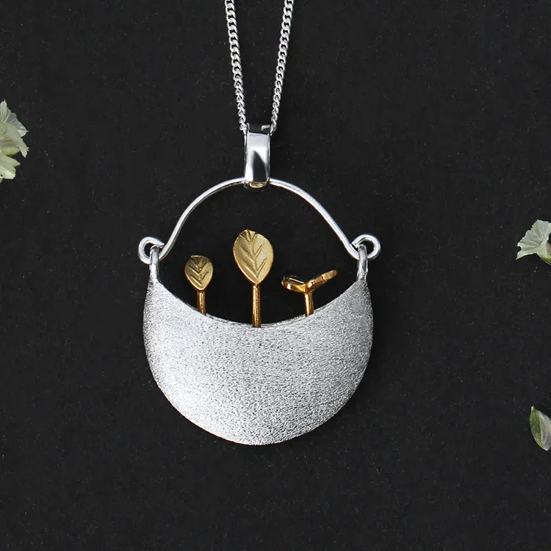 Pendentif "Mon Jardin Secret" en Argent 925 (2 variantes)