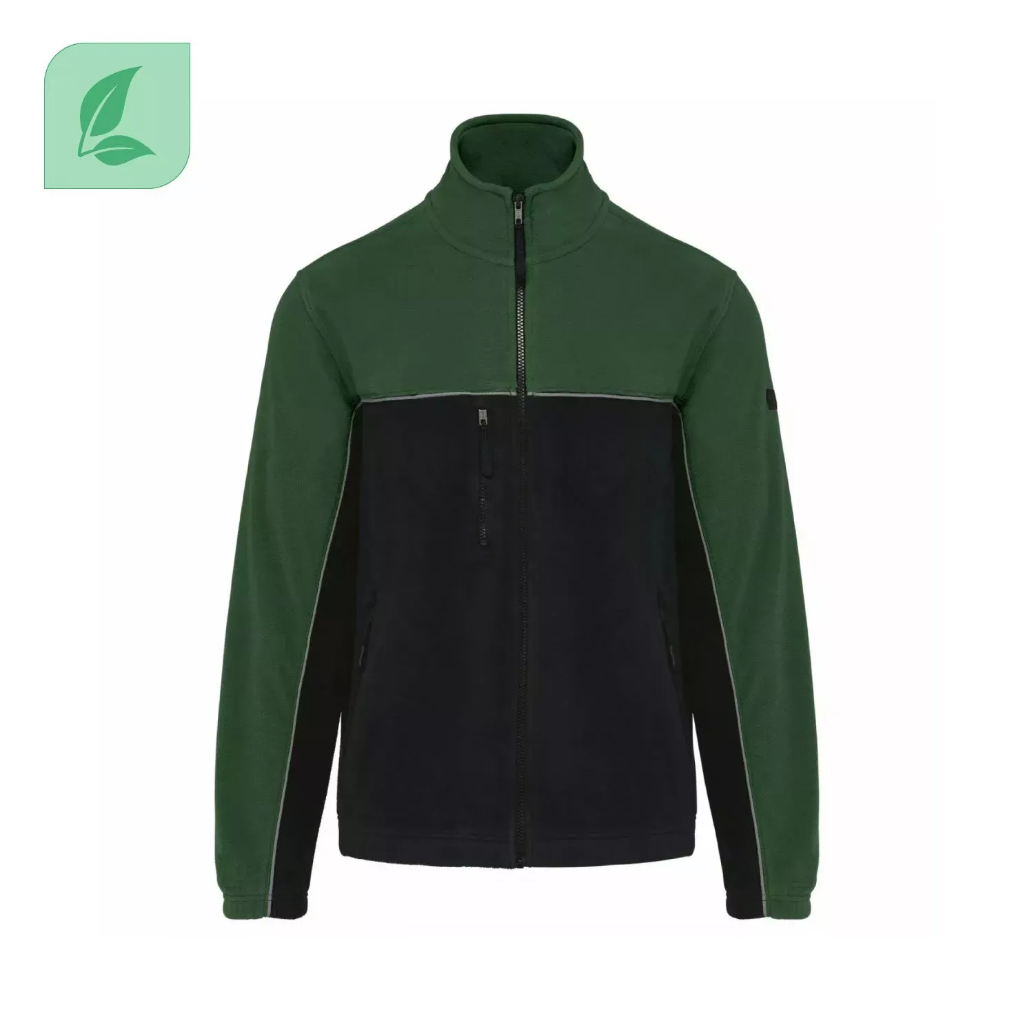 Veste micropolaire bicolore écoresponsable